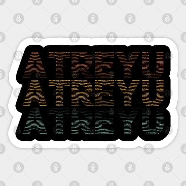 Distressed Vintage - Atreyu Sticker by SIJI.MAREM